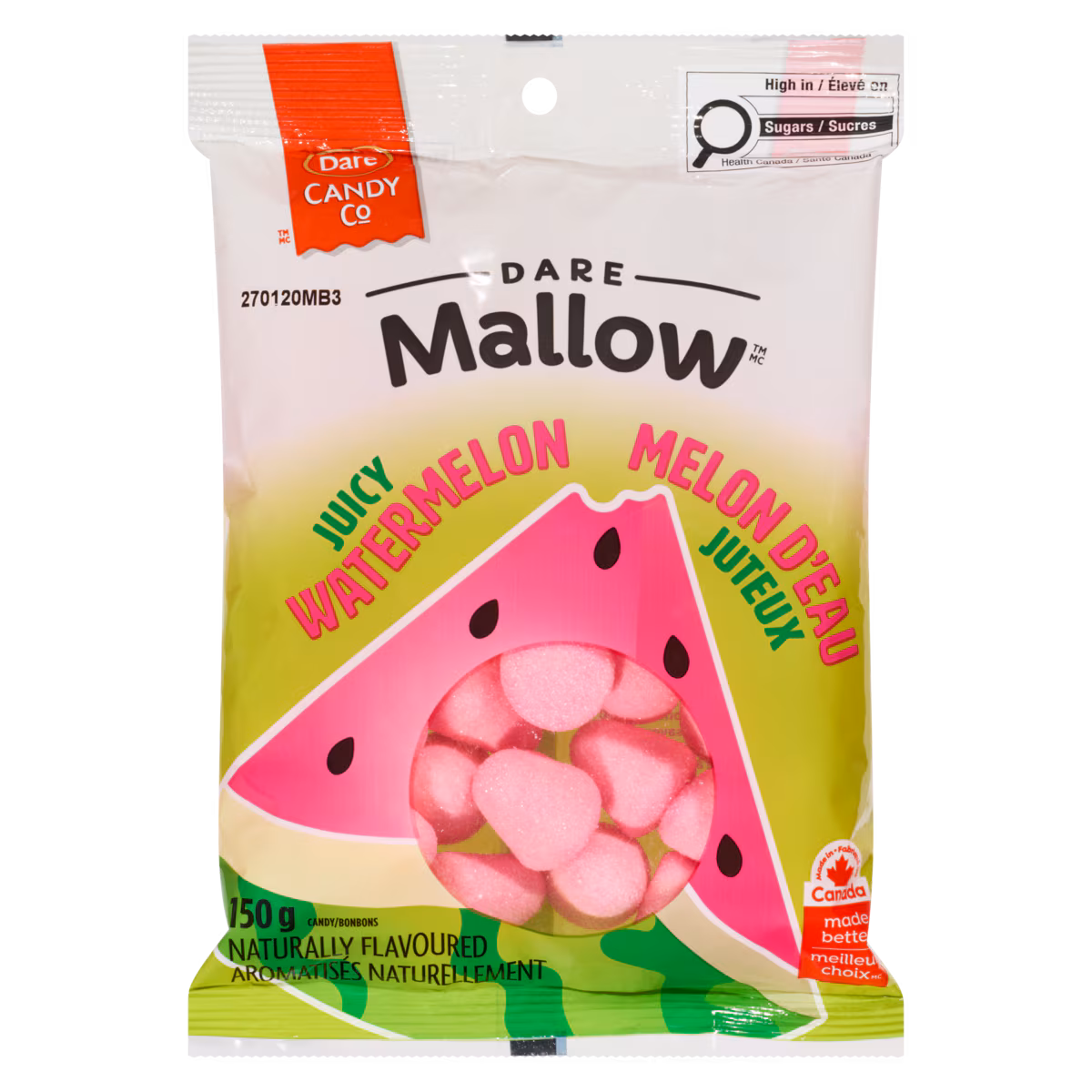 Dare Mallow Bonbons juteux à la melon d'eau 150 g