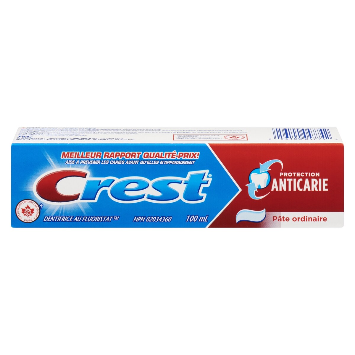 Dentifrice anticarie ordinaire
