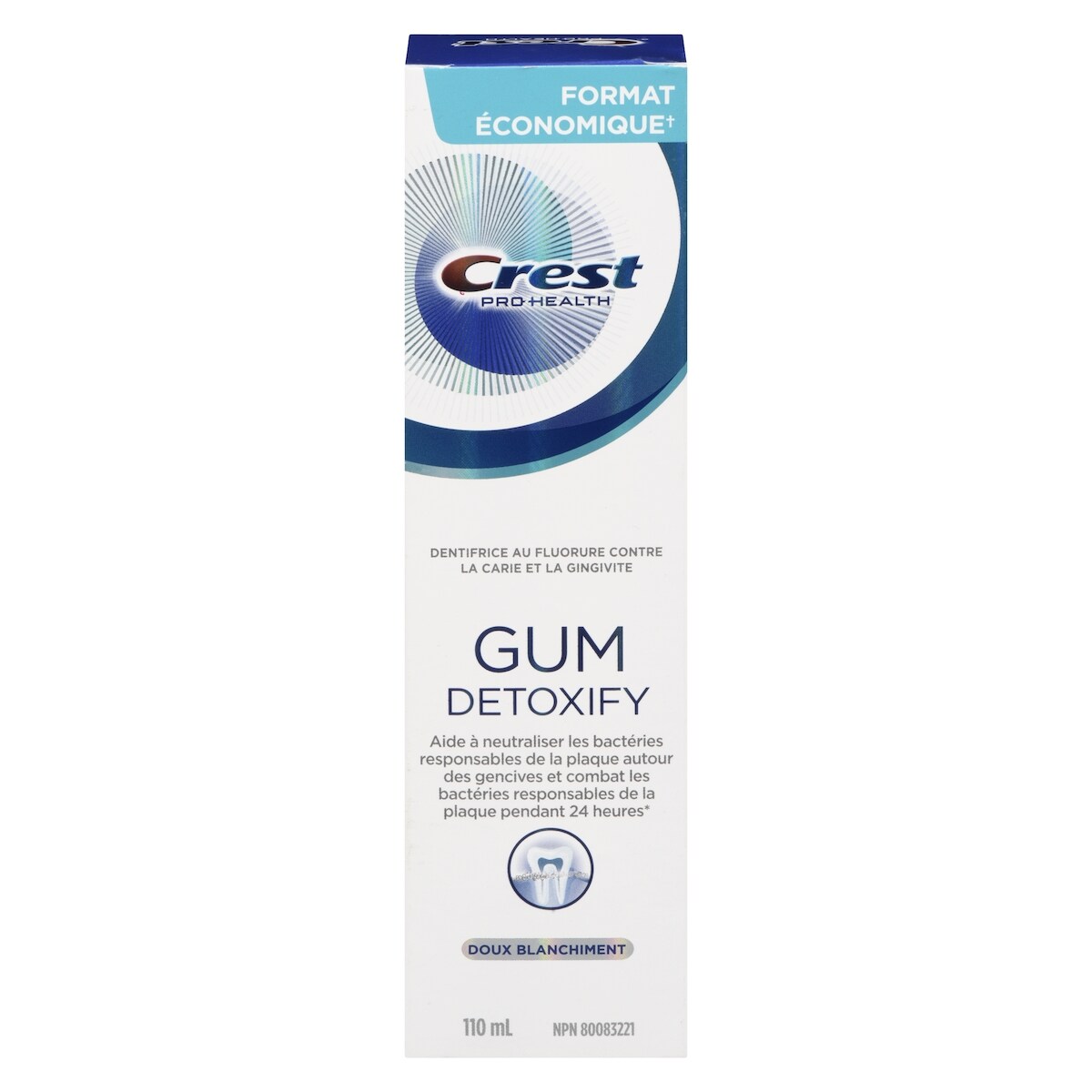 Dentifrice Gum Detoxify Doux Blanchiment