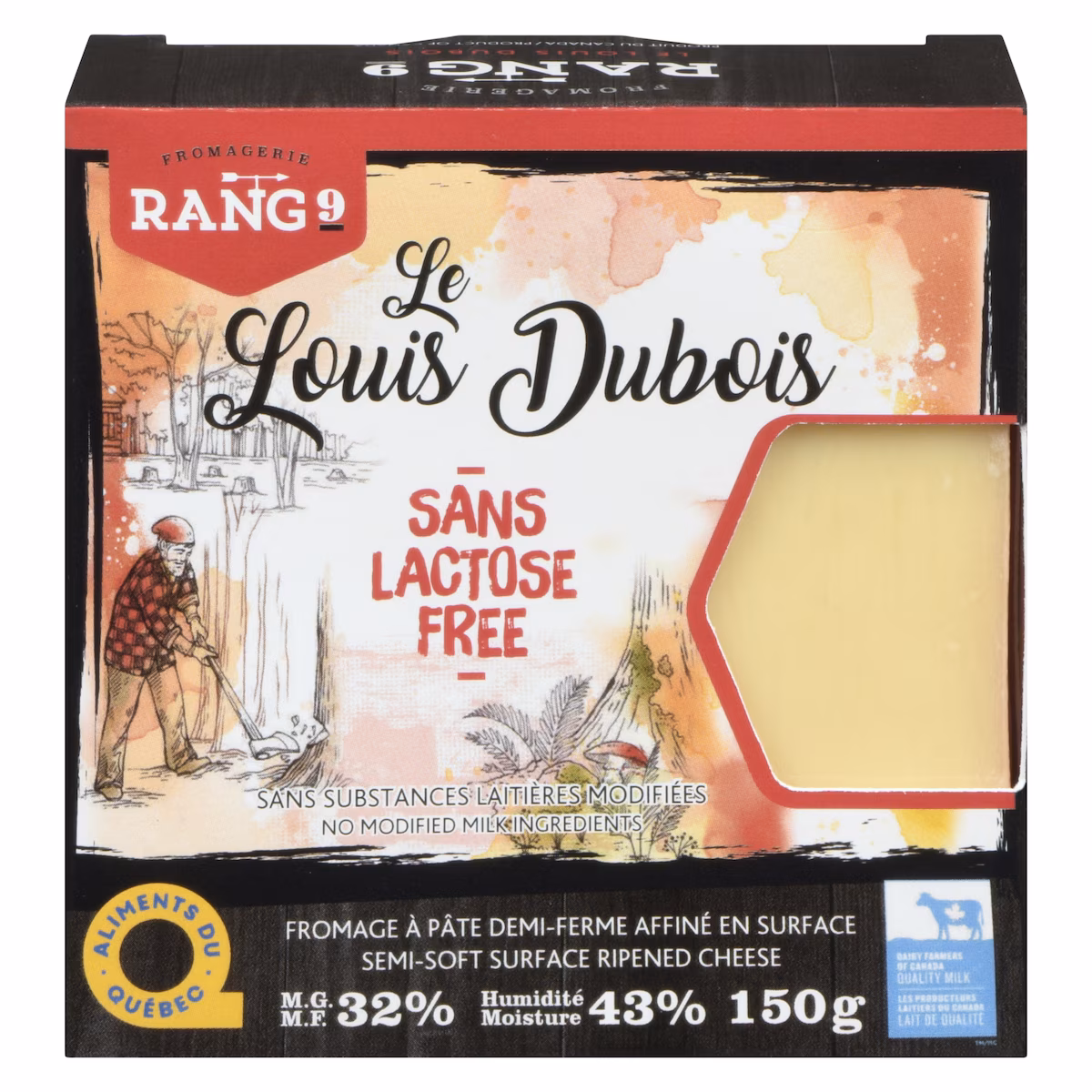 Le Louis Dubois 32% M.G. Fromage À Pâte Demi-Ferme Affiné En Surface