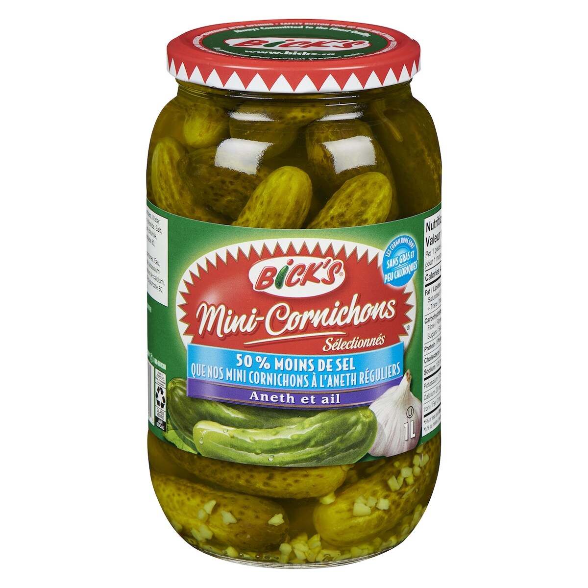 Mini-cornichons sélectionnés aneth et ail