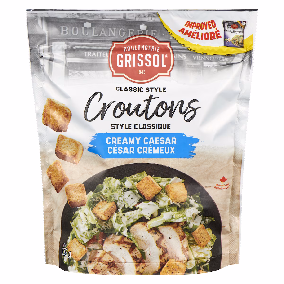 Croutons style classique césar crémeux