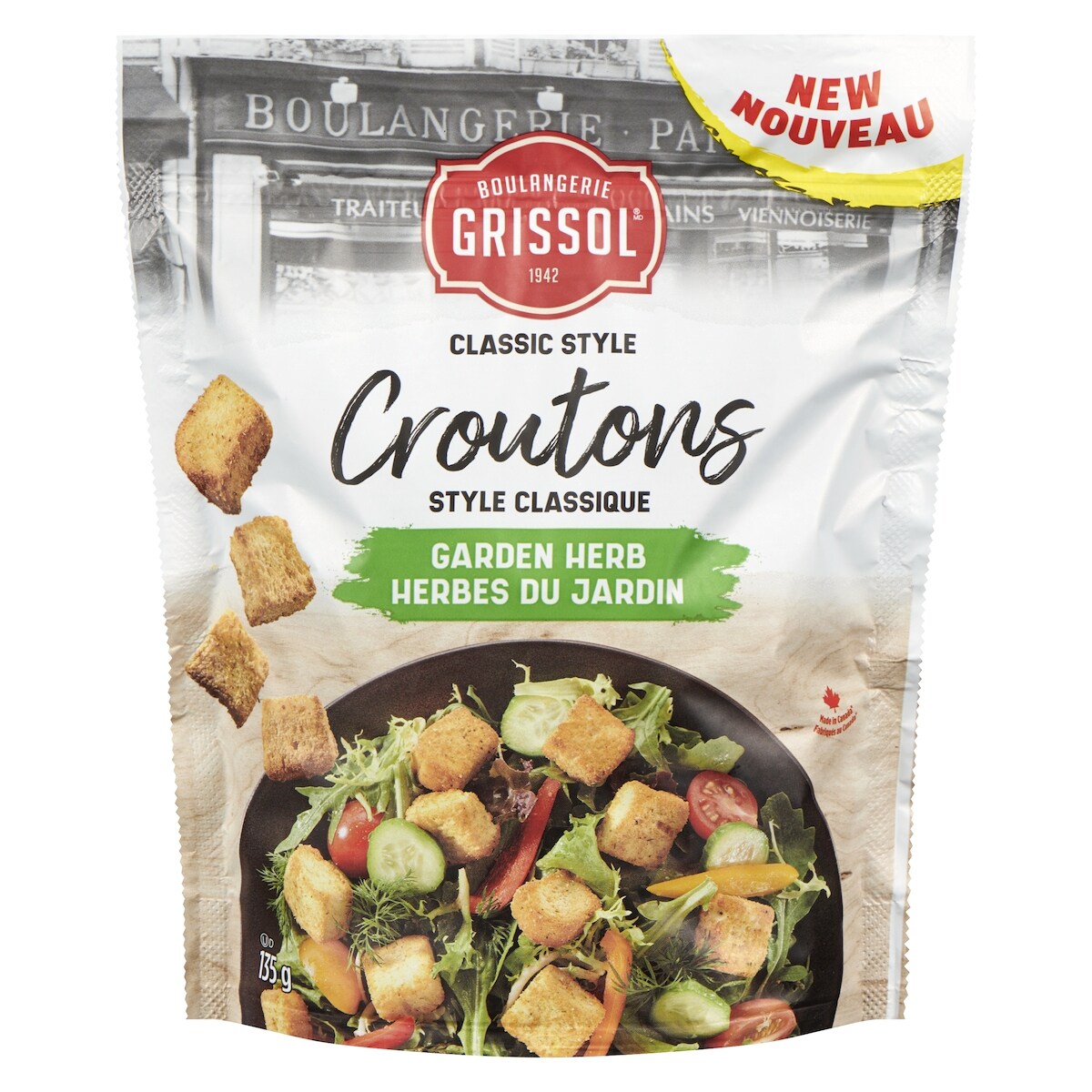 Croutons style classique herbes du jardin