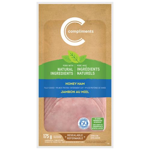 Compliments Jambon tranché naturel au miel 175 g