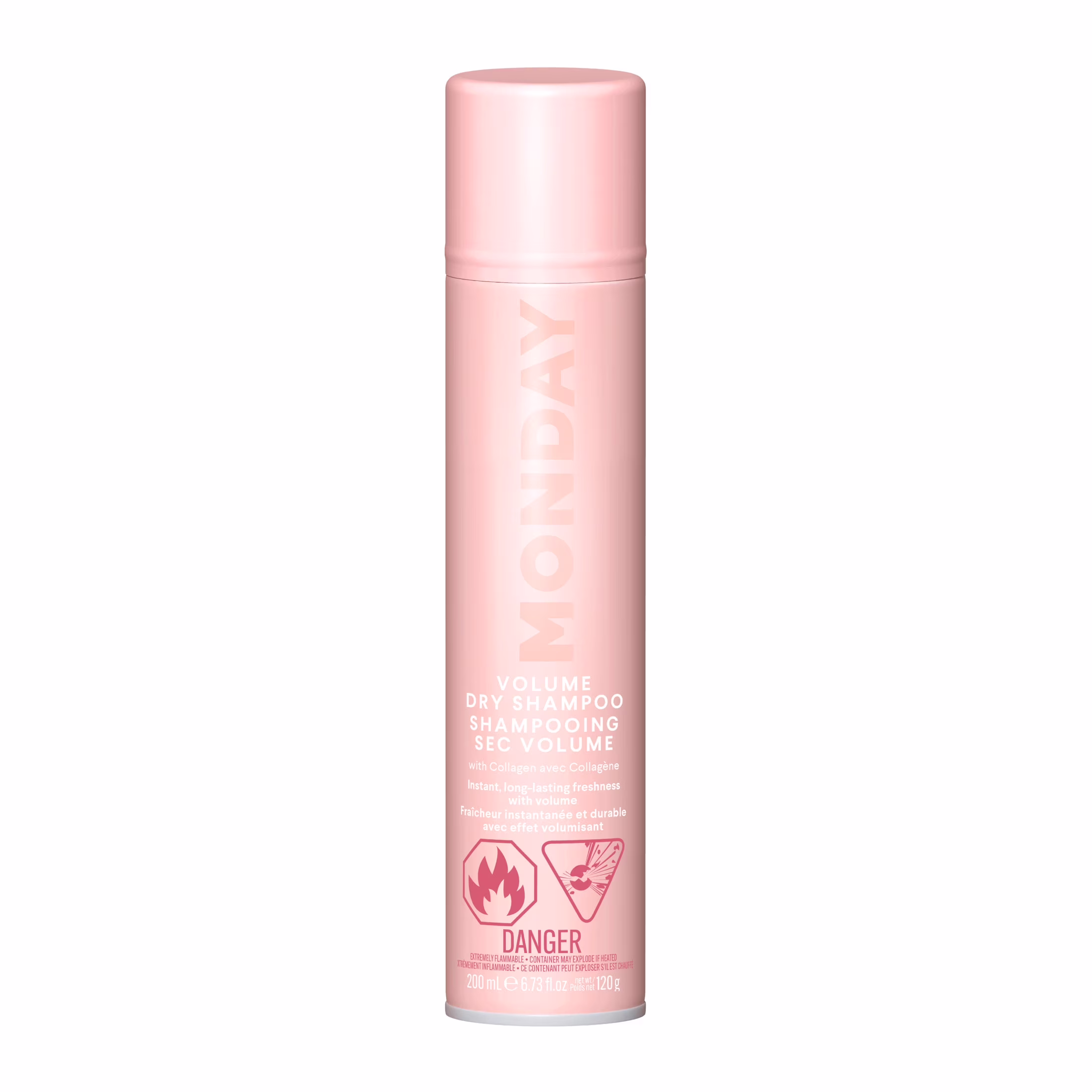 Monday haircare volume shampooing sec avec collagène. absorbant l'huile idéal pour cheveux clairsemés & fins