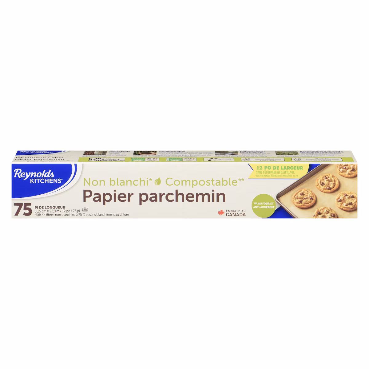 Papier parchemin non blanchi 30,5 cm x 22,9 m