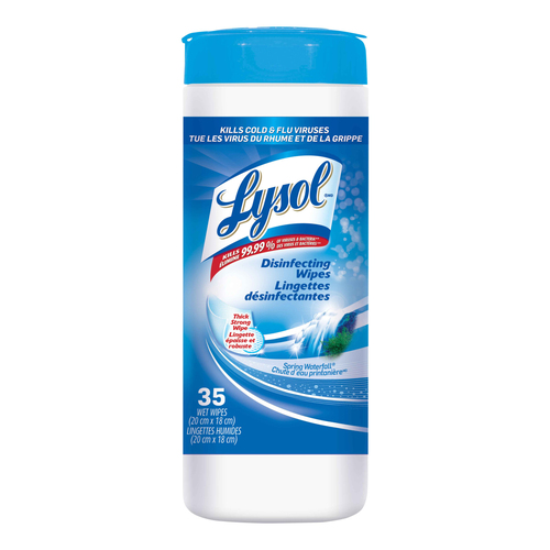 Lingettes désinfectantes au parfum de chute d'eau printanière