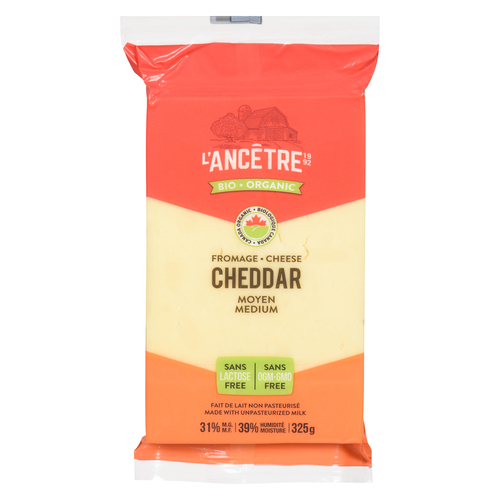 L'Ancêtre Fromage cheddar mi-fort biologique 325 g