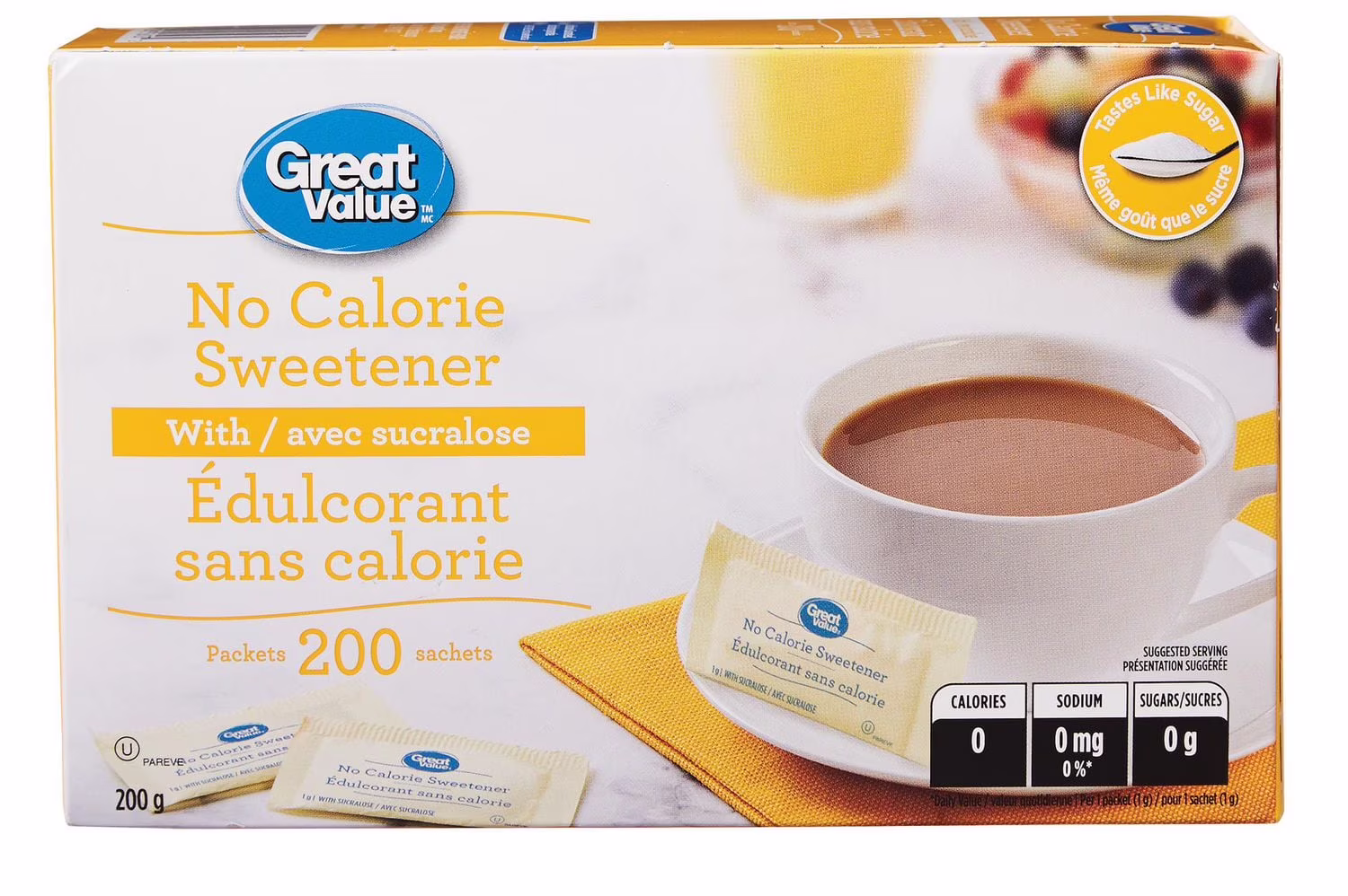 Great value édulcorant sans calorie - avec sucralose
