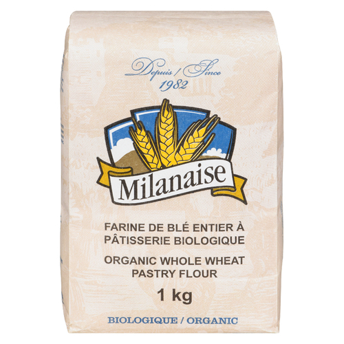Farine de blé entier à pâtisserie biologique