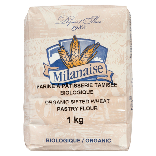 Milanaise Farine pour pâtisserie tamisée biologique 1 kg