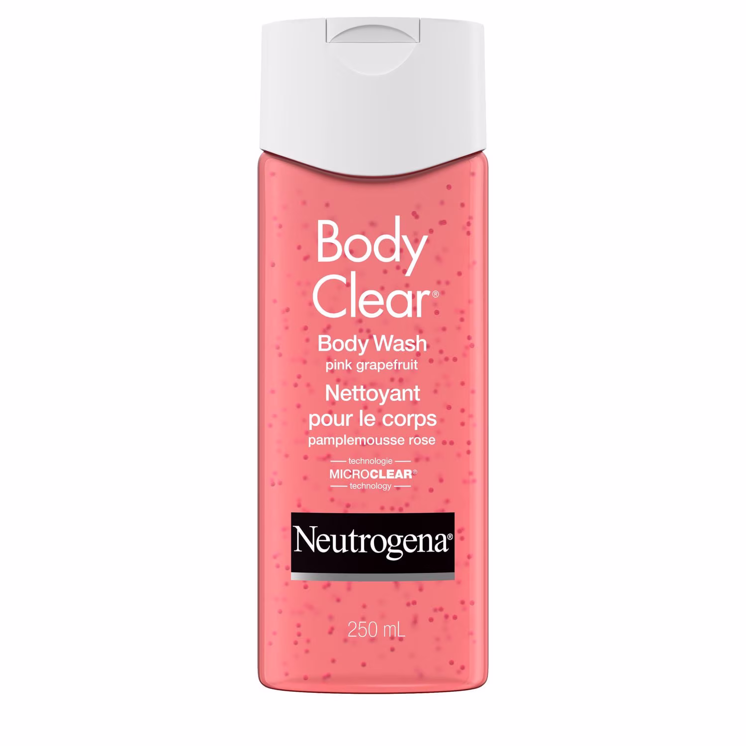 Neutrogena body clear nettoyant pour le corps contre l'acné - force maximale acide salicylique. vitamine c - sans huile - parfum de pamplemousse rose