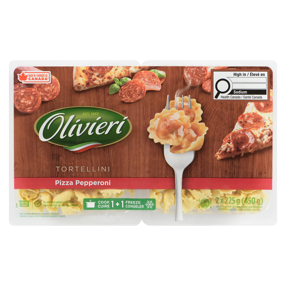 Tortellini pizza pepperoni