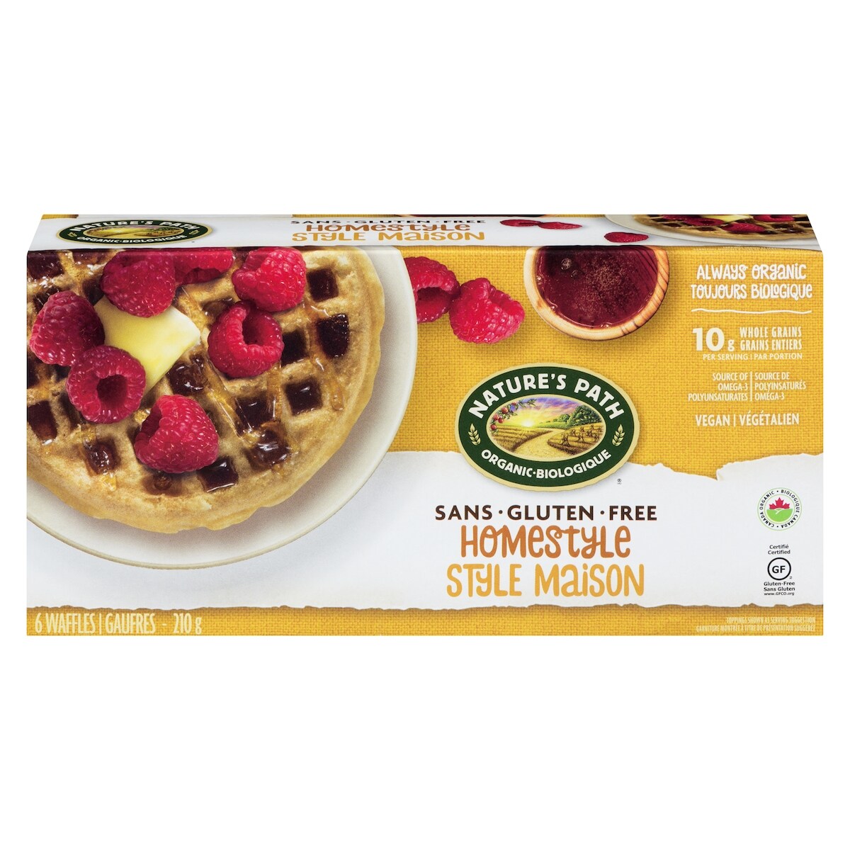 Gaufres classiques maison sans gluten biologiques