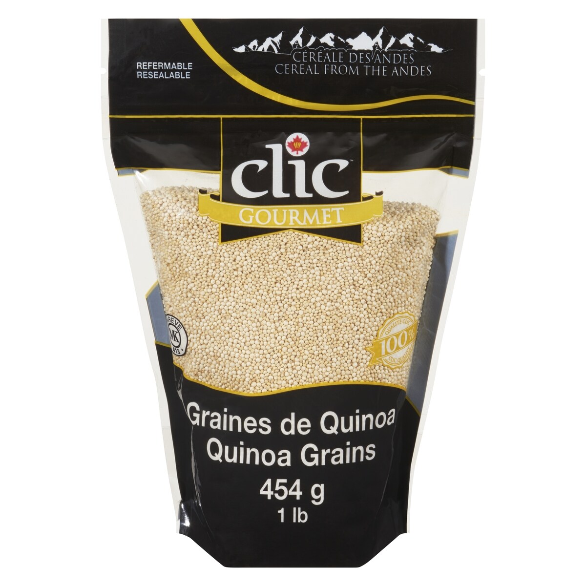 Boîte de graines de quinoa