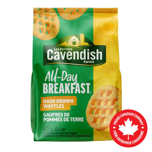 Les Fermes Cavendish All-Day Breakfast Gaufres de pommes de terre 625 g