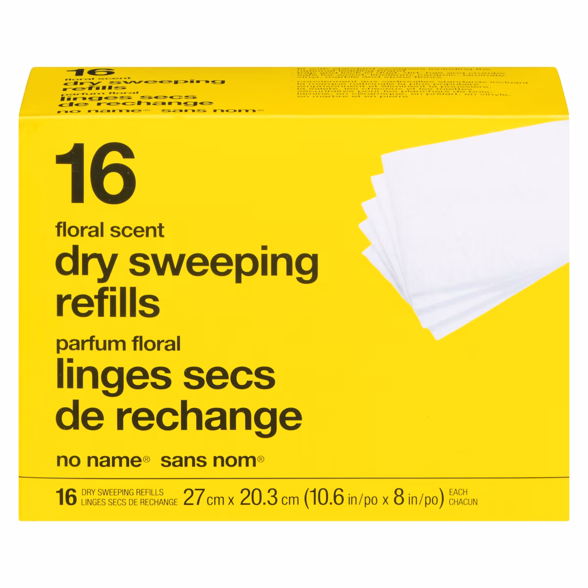 Linges secs de recharge, parfum floral