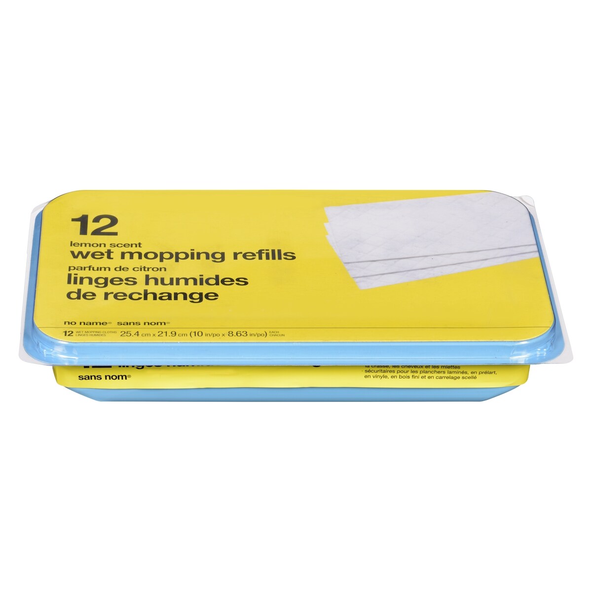 Linges humides de recharge, parfum de citron