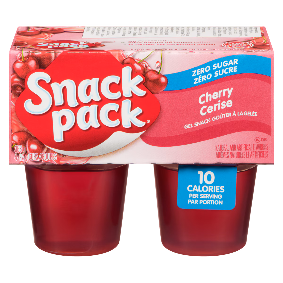 Juicy gels goûter à la gelée teneur réduite en sucre cerise
