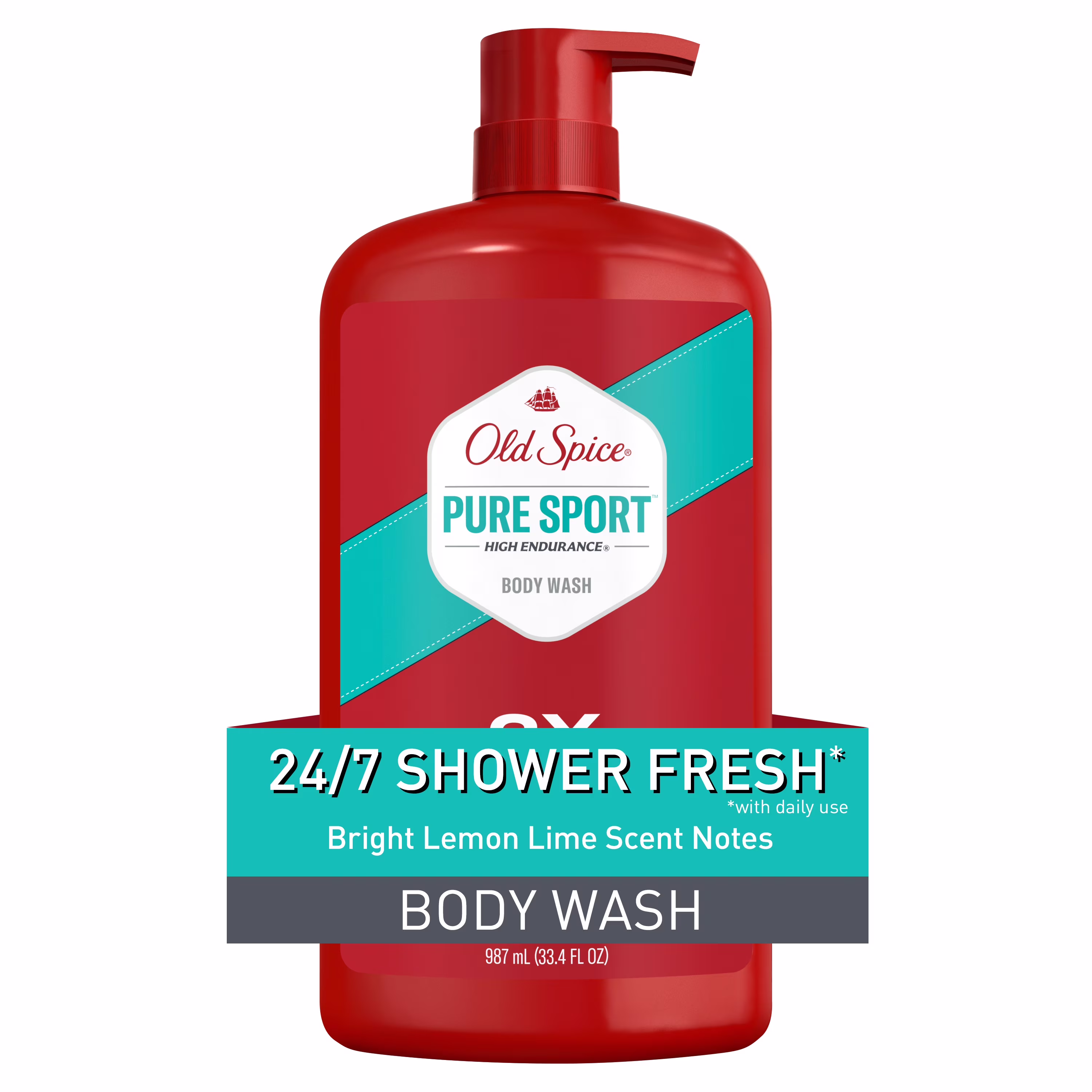 Nettoyant pour le corps pour hommes old spice haute efficacité. parfum pure sport