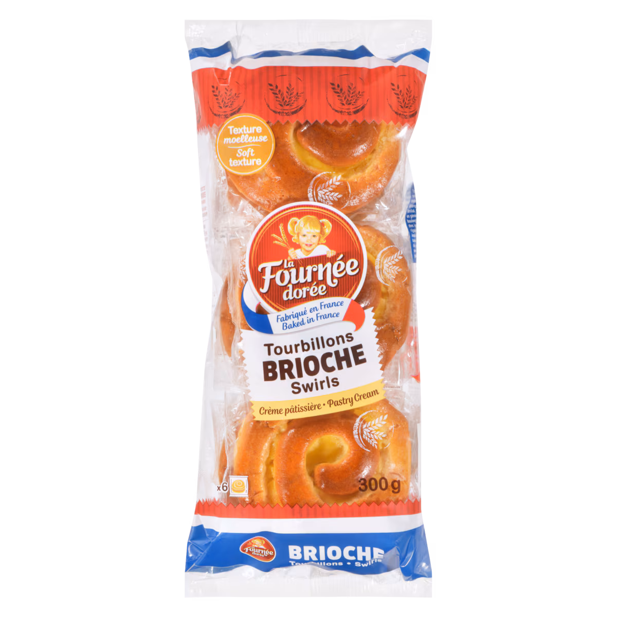 Tourbillons brioche crème pâtissière