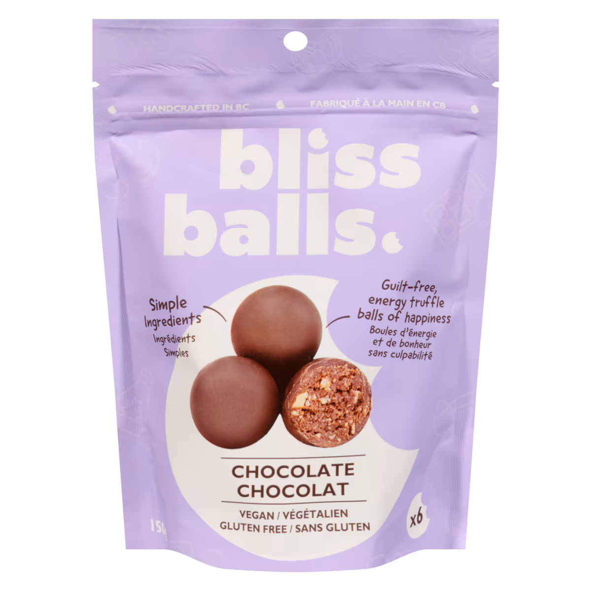 Boules d'énergie et de bonheur sans culpabilité chocolat
