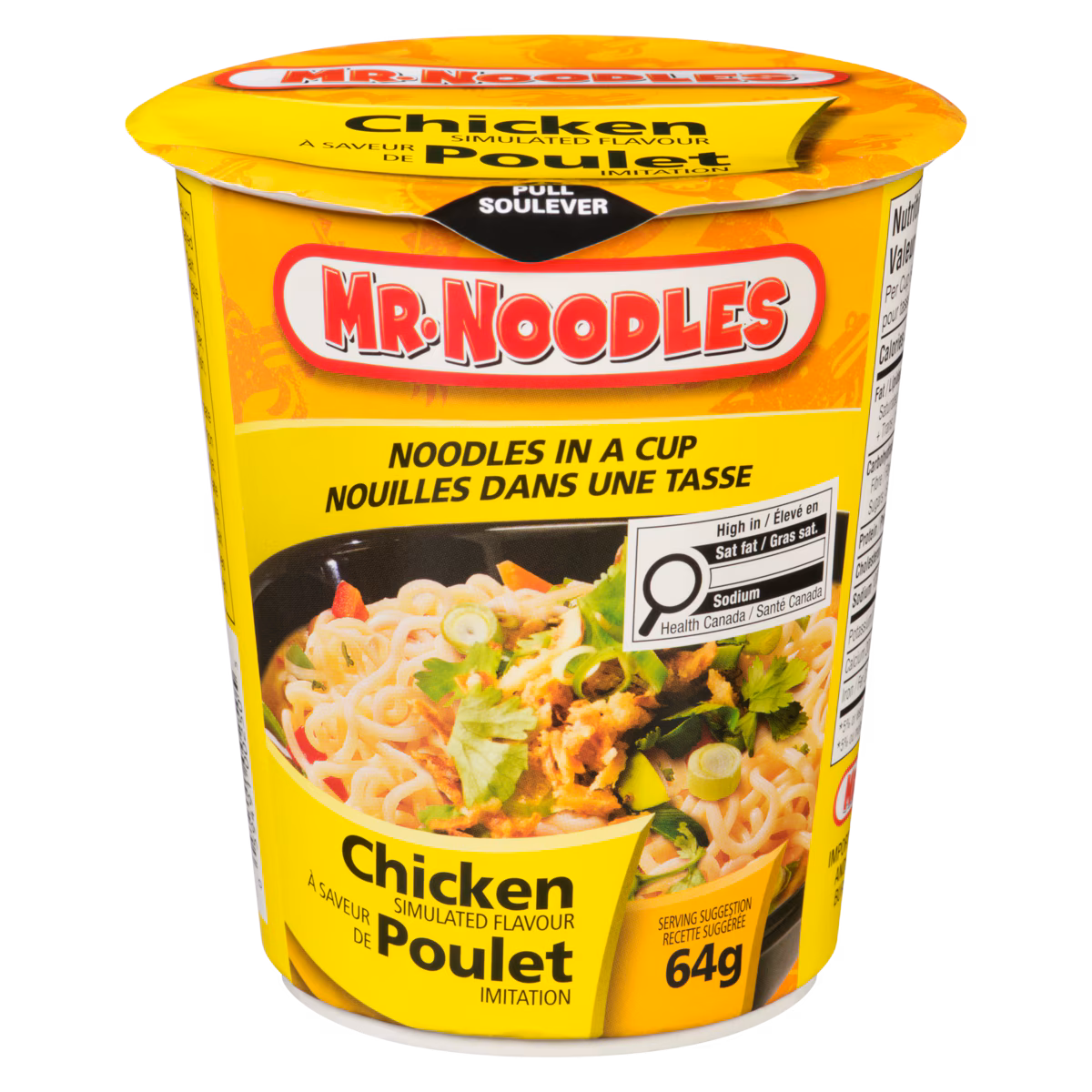 Poulet Nouilles dans une tasse