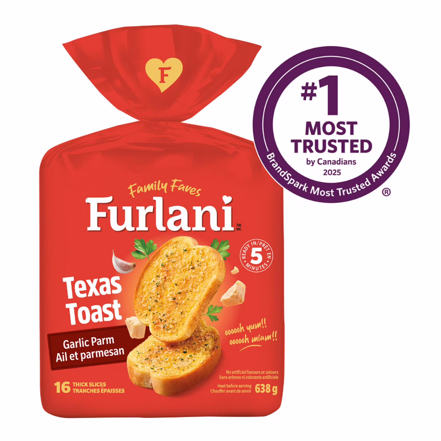 Furlani rôties d'ail de parmesan