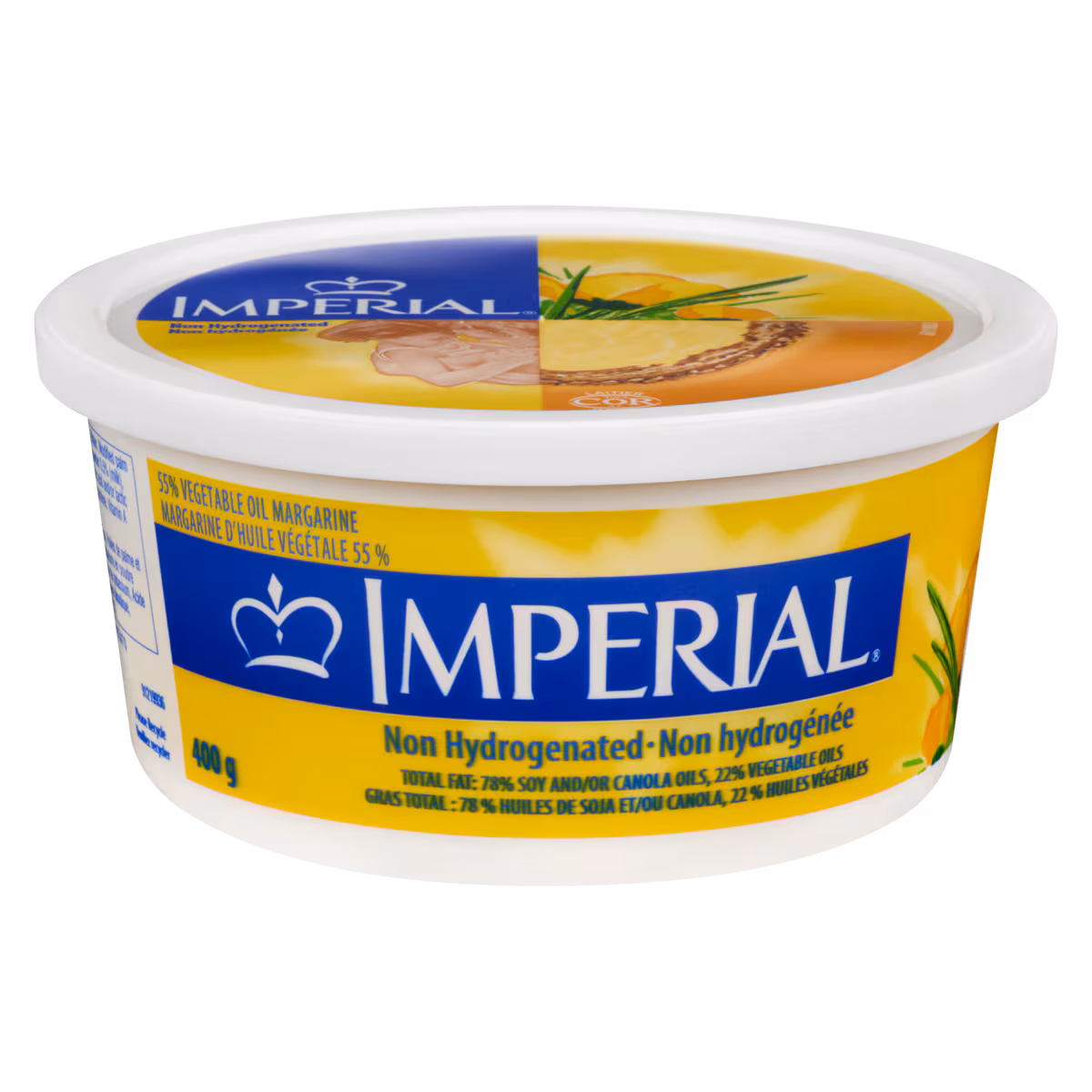 Margarine d'huile végétale 55 % non hydrogénée
