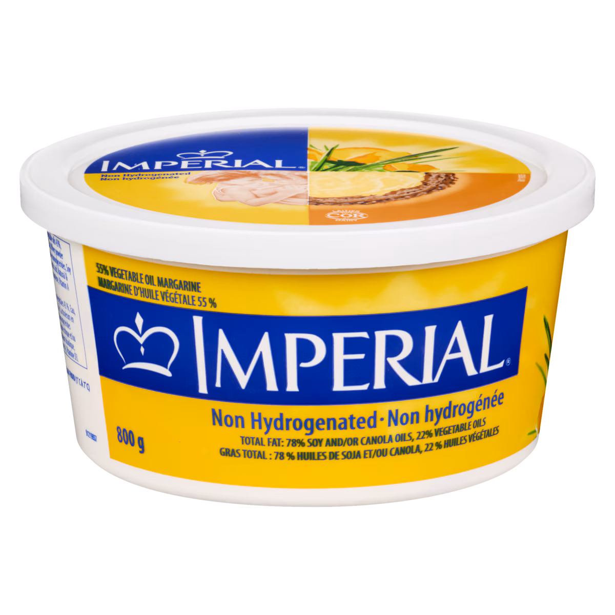 Margarine d'huile végétale 55 % non hydrogénée