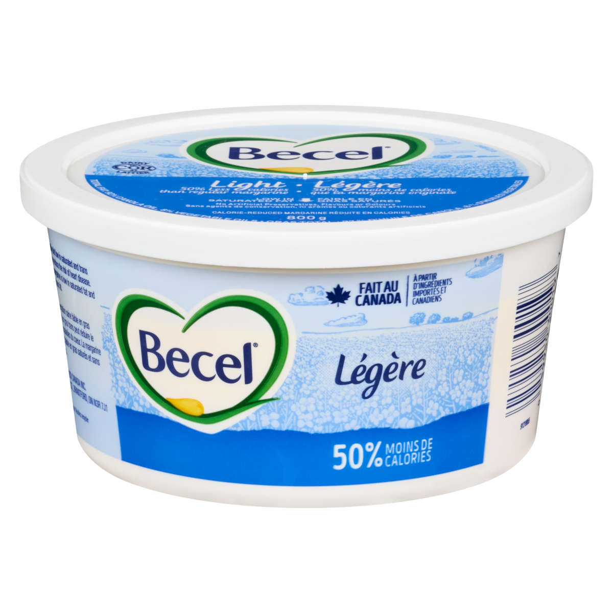Margarine réduite en calories légère