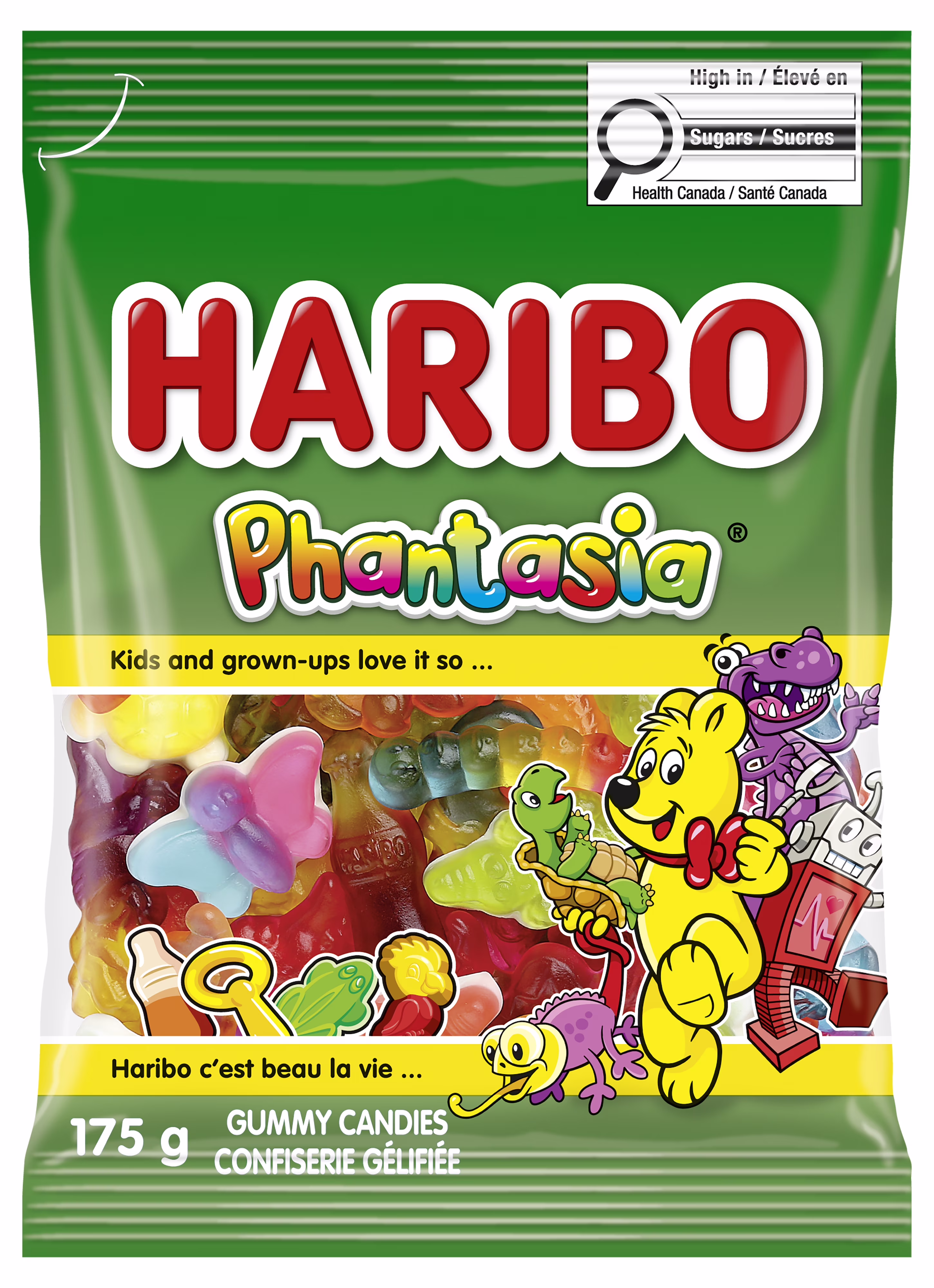 Haribo phantasia mélange de bonbons gélifiés. sans colorants artificiels