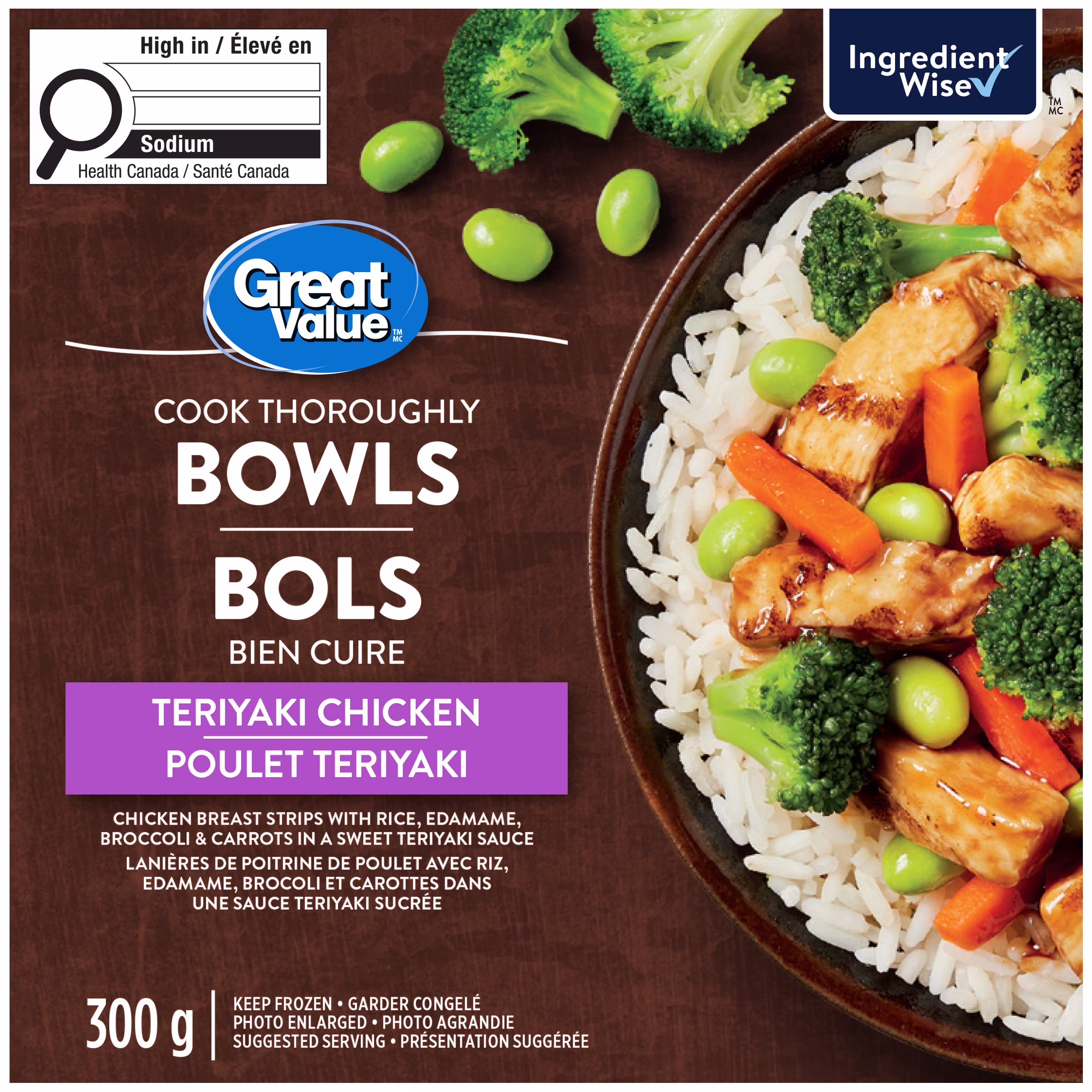 Bol poulet teriyaki great value