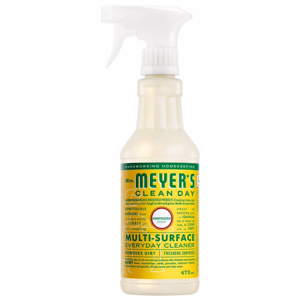Mrs. meyer's clean day nettoyant multi-surfaces quotidien. nettoyant naturel. parfum de chèvrefeuille.
