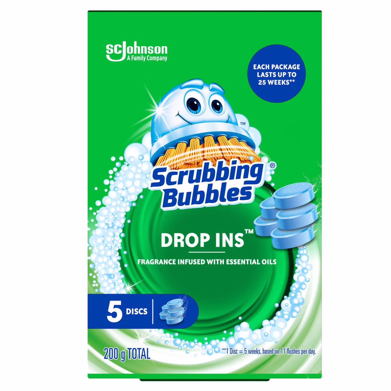 Scrubbing bubbles drop ins 5 disques