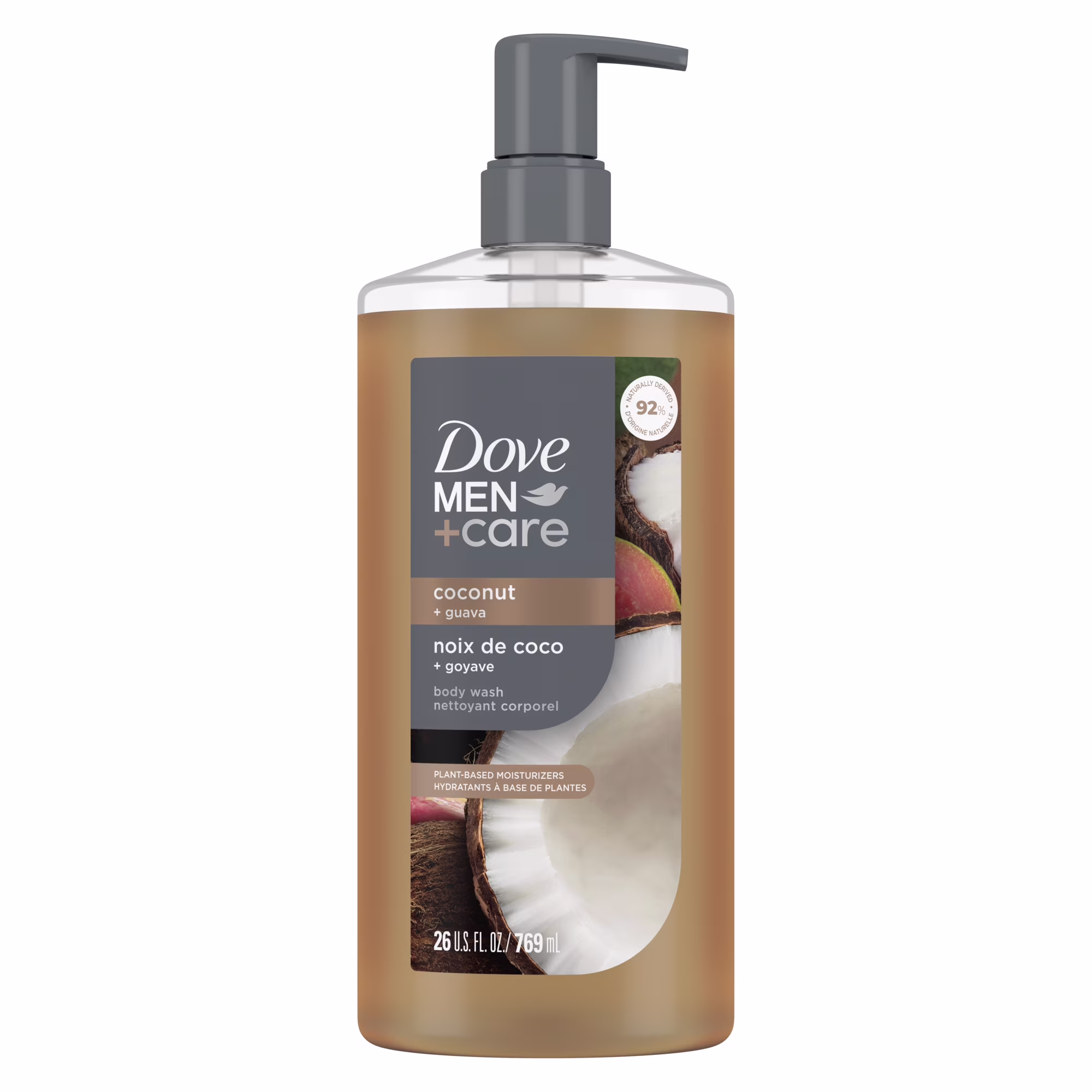 Gel douche dove men+care noix de coco + goyave.