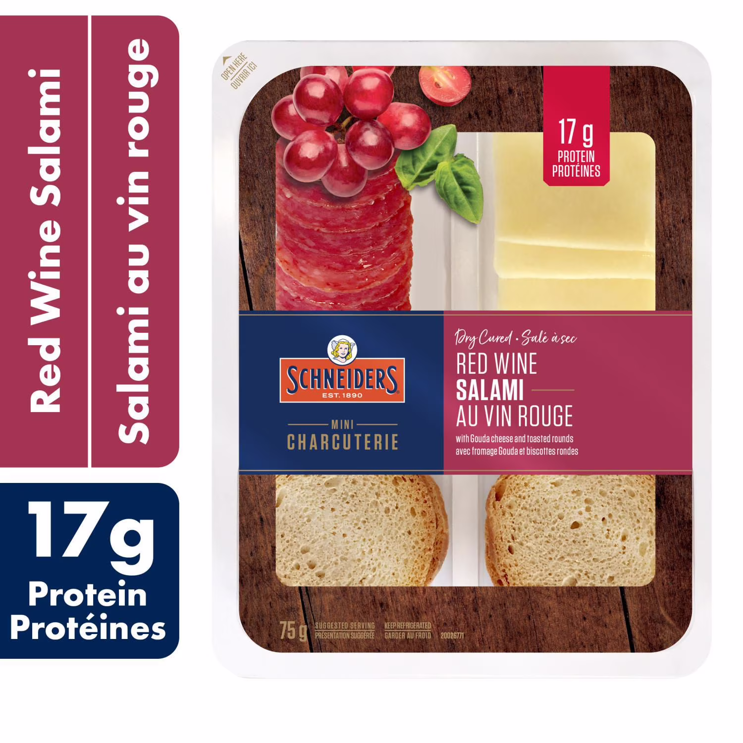 Trousse-collation au salami au vin rouge