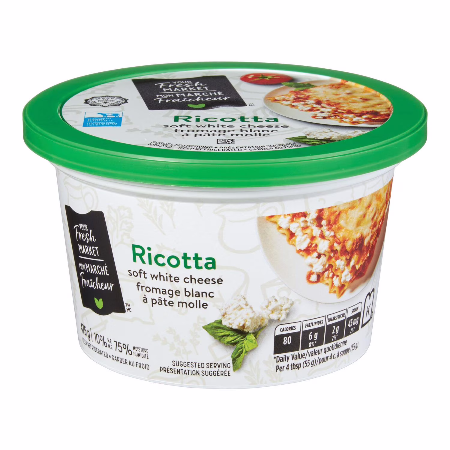 Fromage ricotta de mon marché fraîcheur