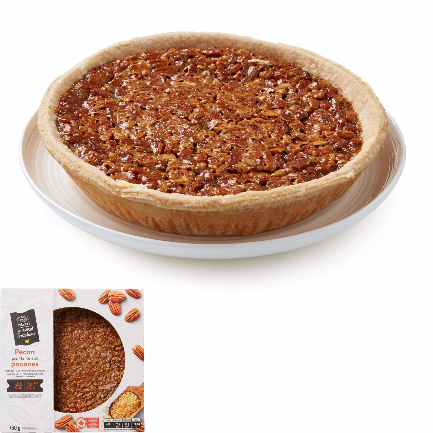 Tarte aux pacanes mon marché fraîcheur
