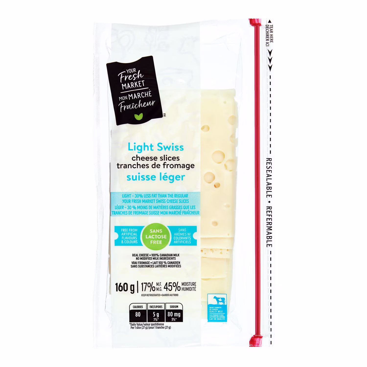 Fromage suisse léger mon marché fraîcheur