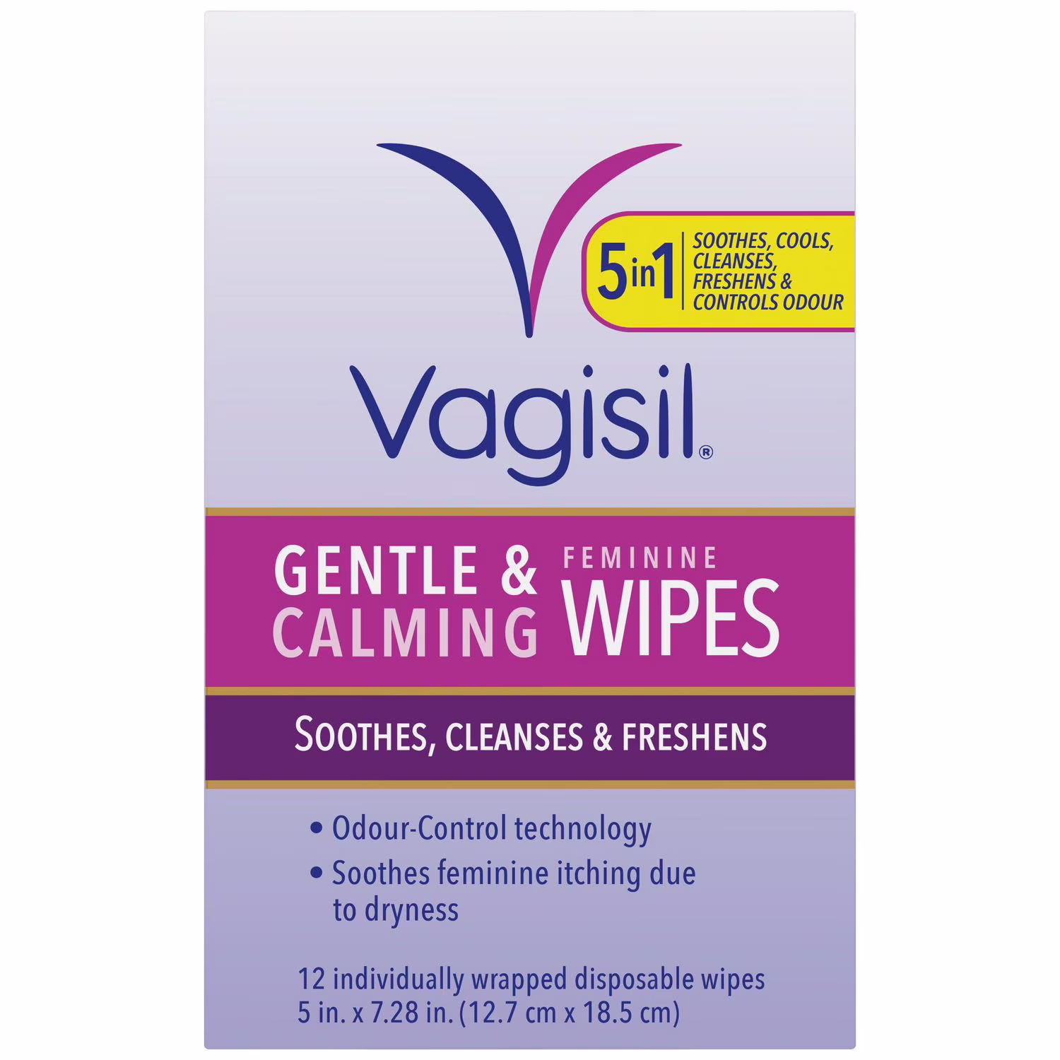 Lingettes féminines douces et apaisantes vagisil ingettes jetables