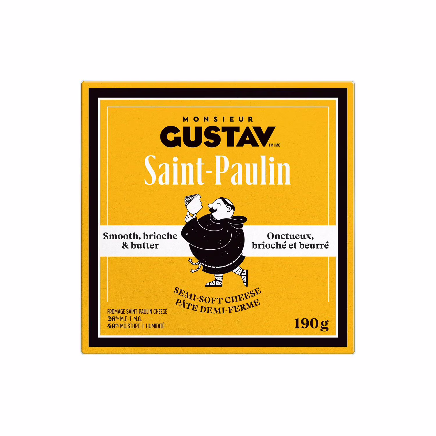 Fromage saint-paulin monsieur gustav