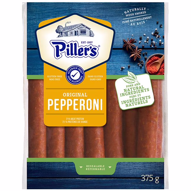 Pepperoni fait avec ingrédients naturels piller's