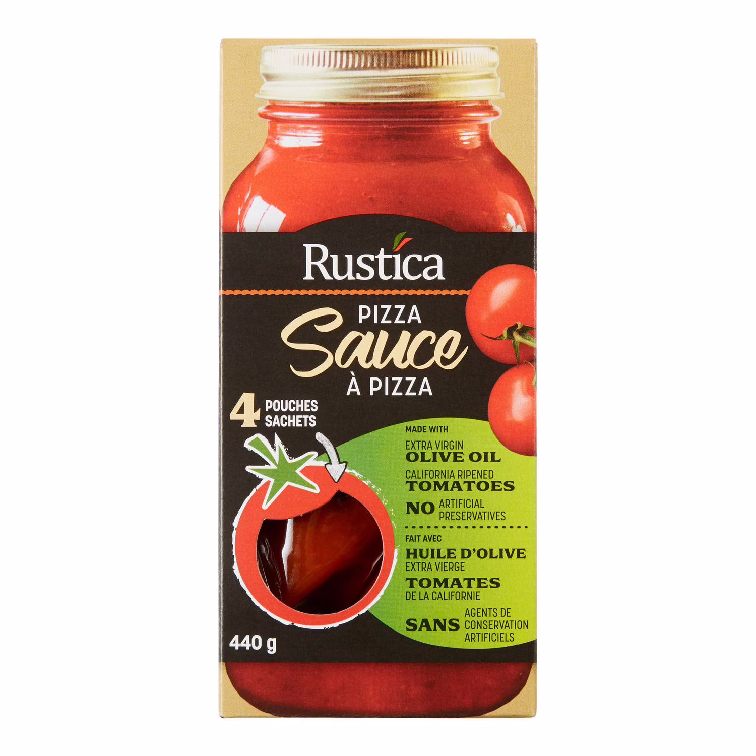 Sauce à pizza en sachets
