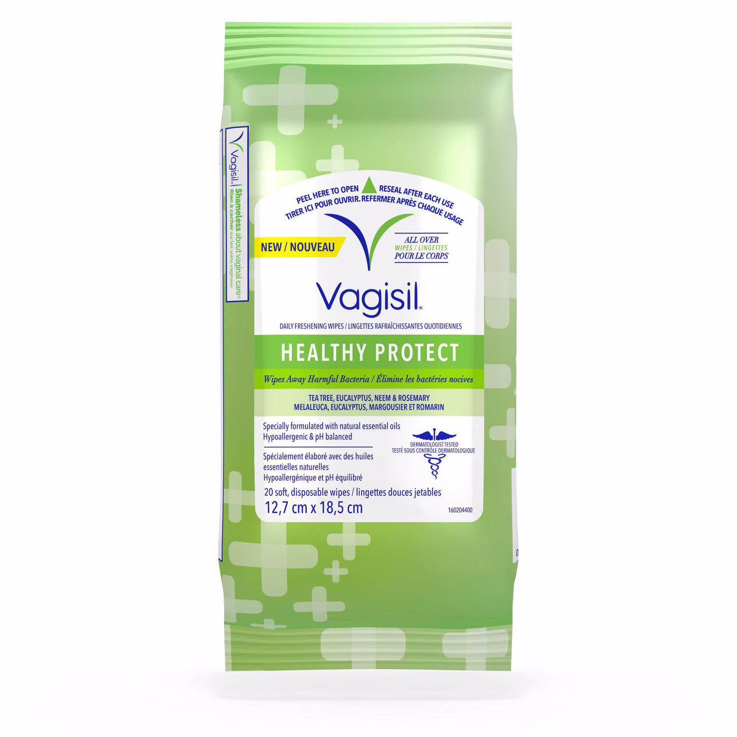 Lingettes intimes quotidiennes vagisil santé protection