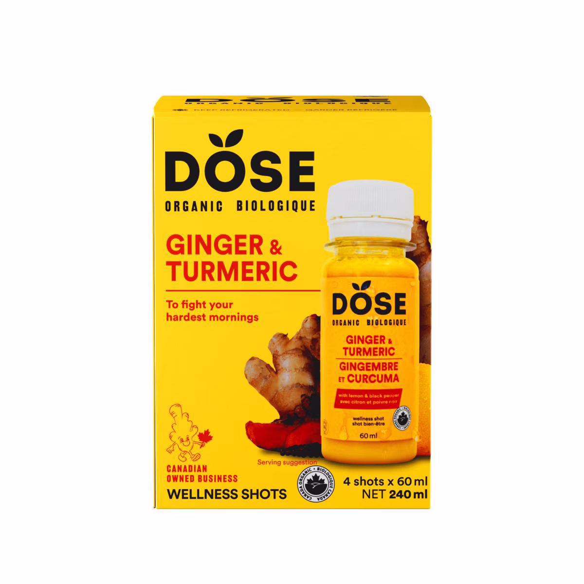 Shots gingembre et curcuma