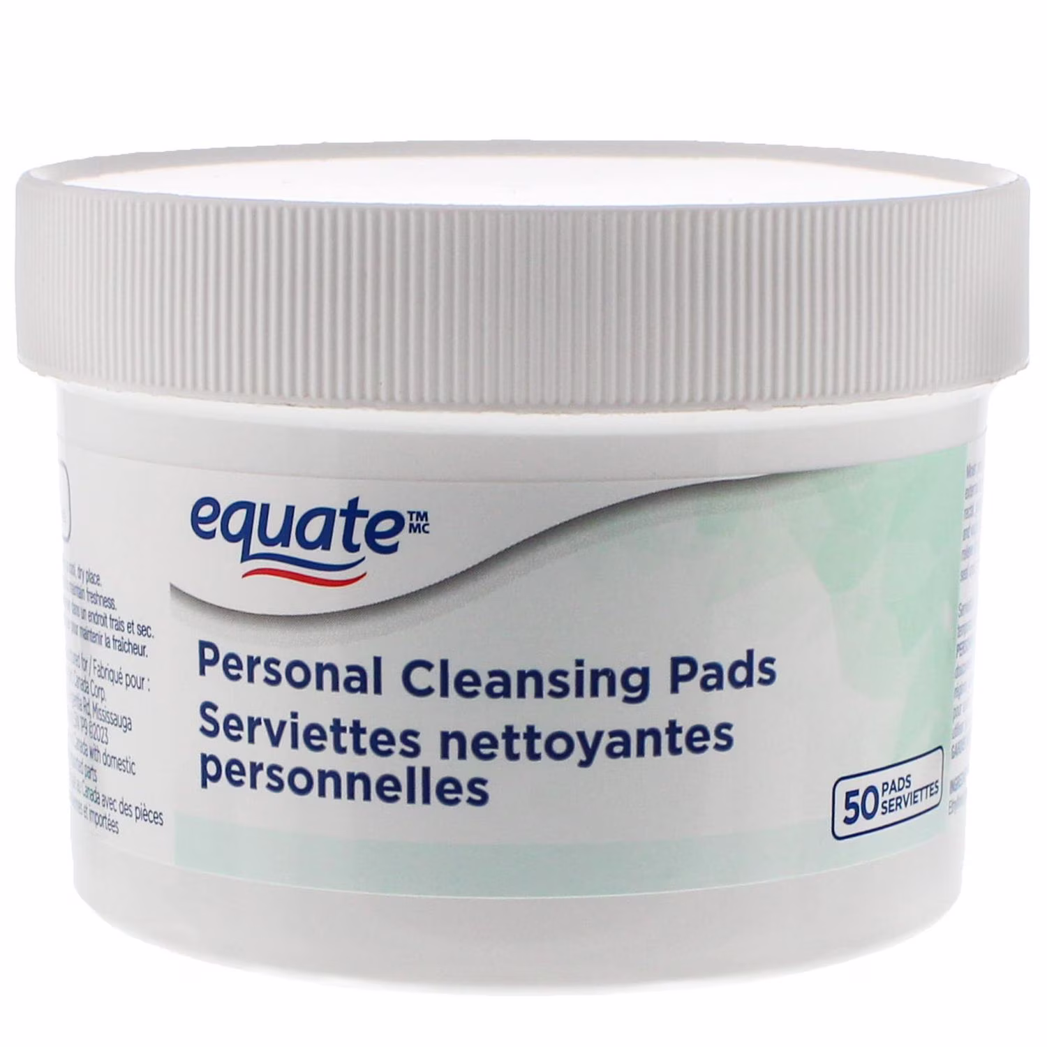 Serviettes nettoyantes personnelles equate 50 serviettes