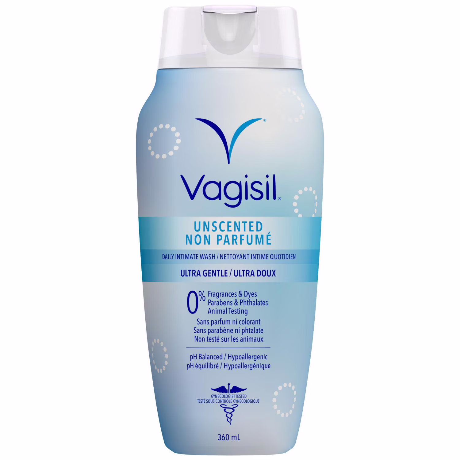 Nettoyant féminin non parfumé ultra doux