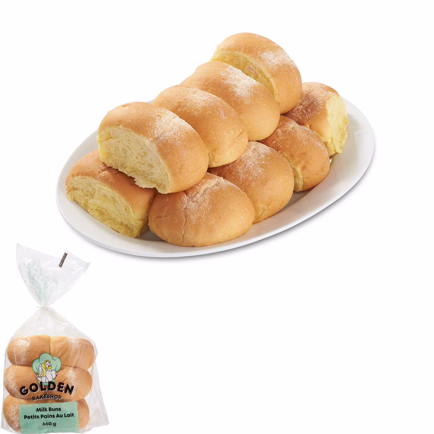 Petits pains au lait golden bakeshop