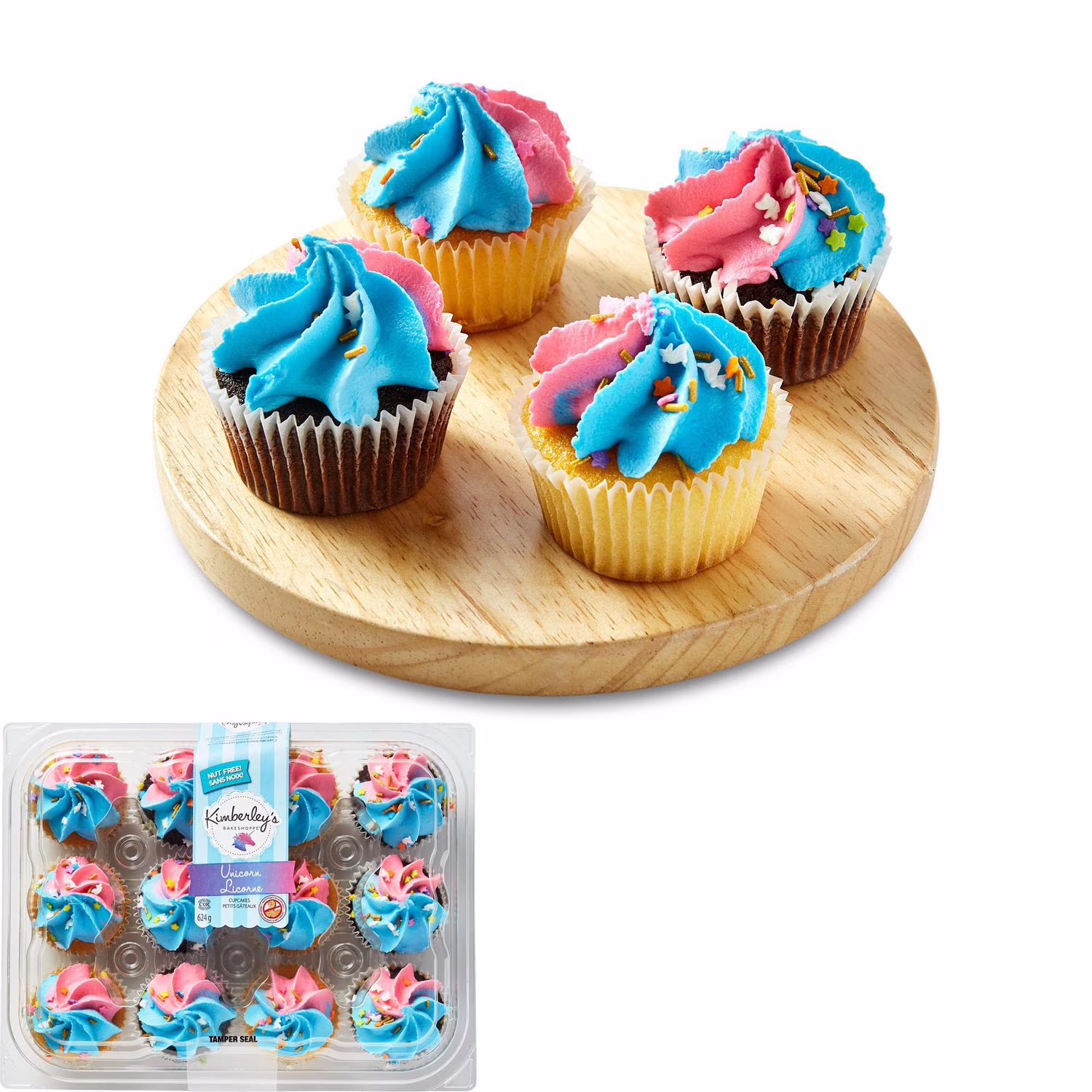 Petits gâteaux licorne kimberley's bakeshoppe 12 petits gâteaux. total de
